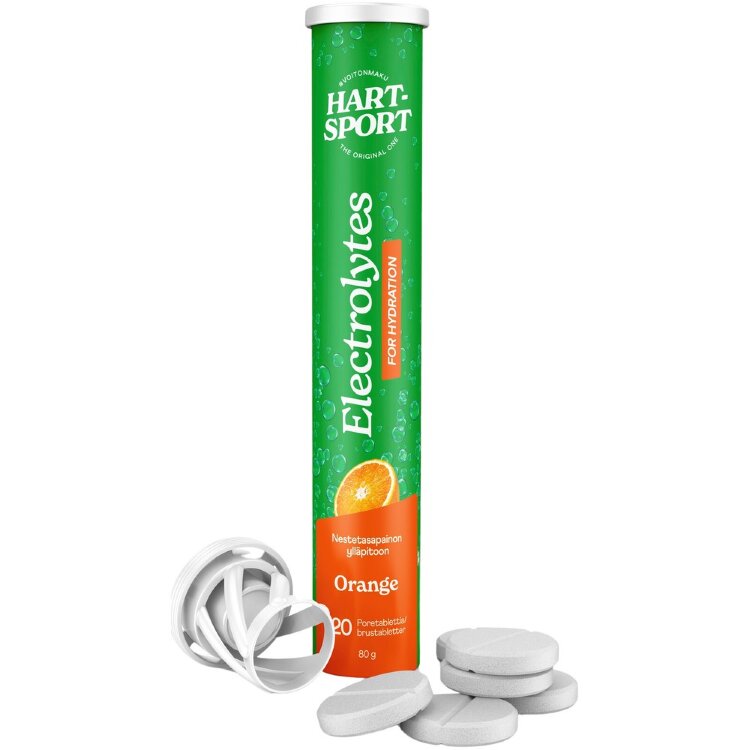 Hart-Sport Electrolytes Effervescent Tablet Orange 20 pcs