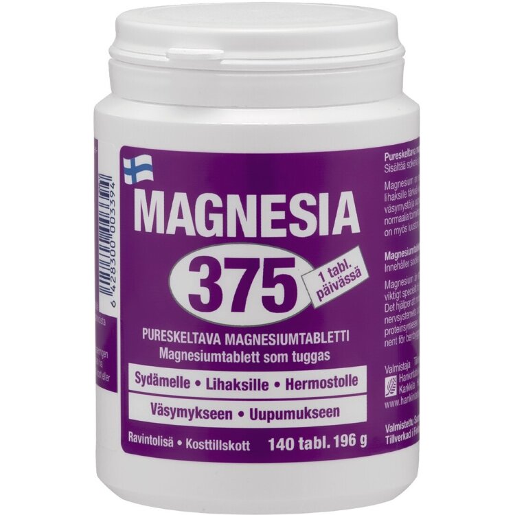 Magnesia 375 Chewable Magnesium Tablet 140 Tablets