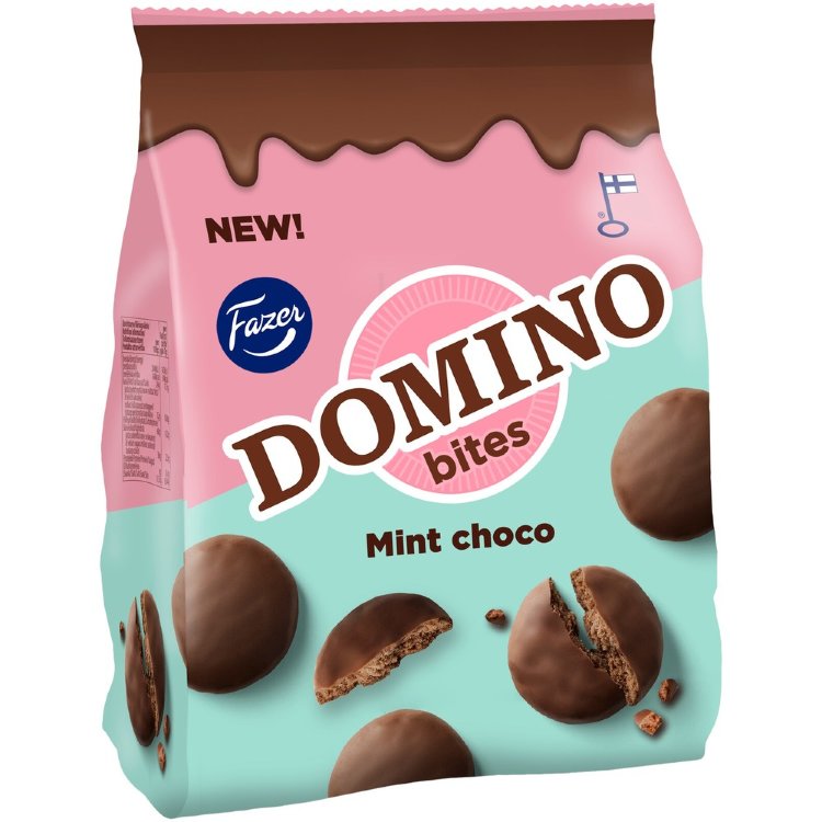 Fazer Domino Bites Mint Treat Cookie 185g