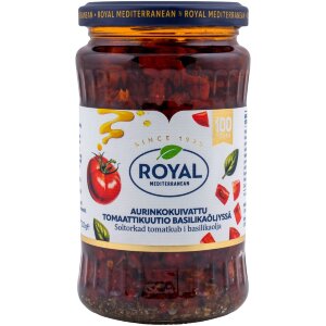 Royal Sun-Dried Tomato Cubes in Basil Oil 330/200g