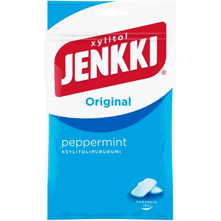 Jenkki Original Peppermint Xylitol Chewing Gum 100g