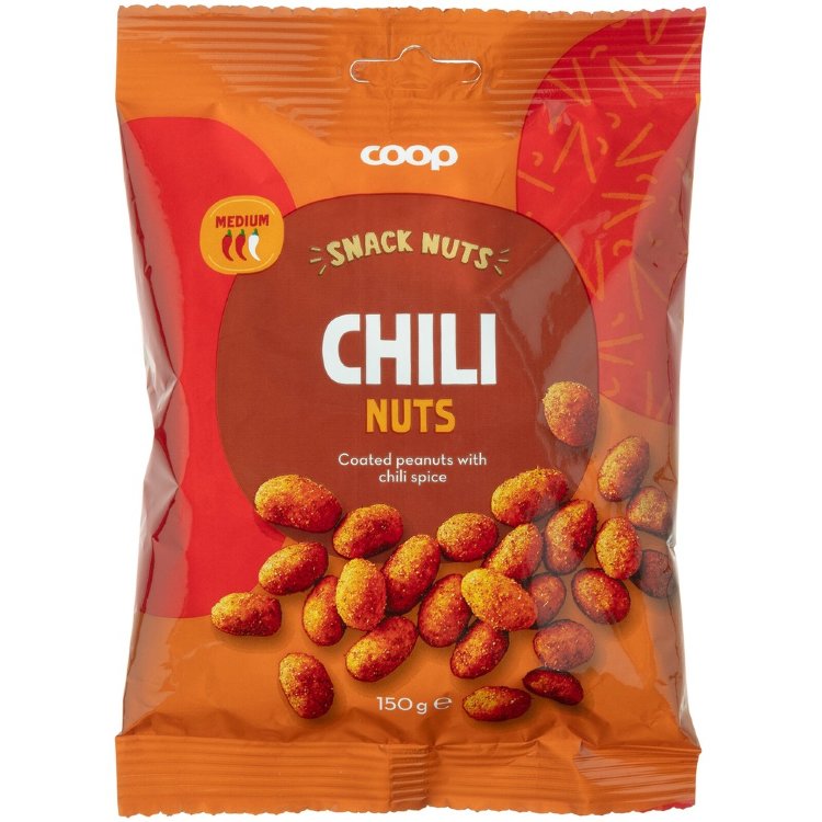 Coop Chili Peanuts 150 g