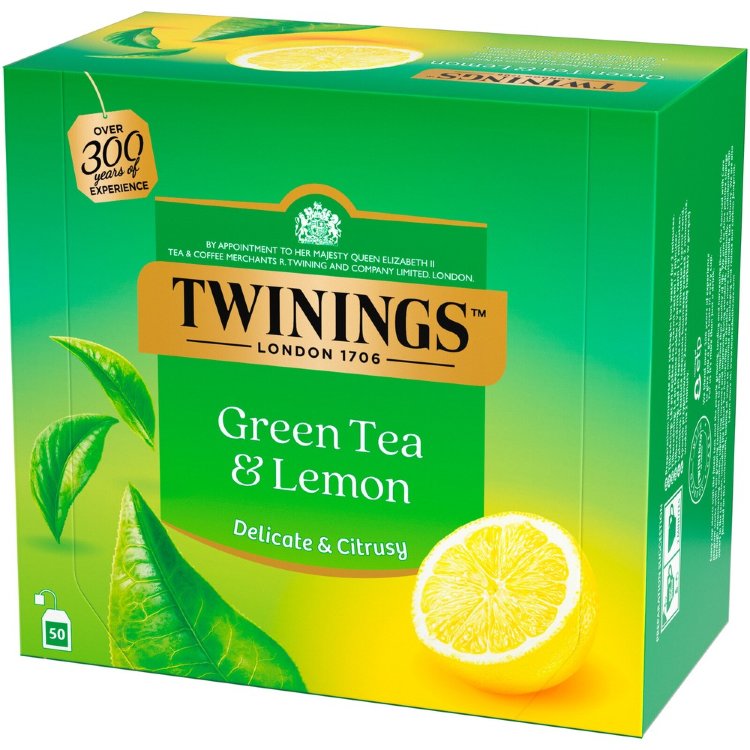 Twinings 50x1,6g Green Tea & Lemon