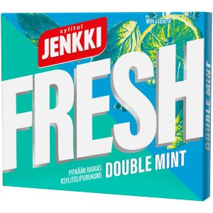 Jenkki Fresh Double Mint Xylitol Chewing Gum 32g