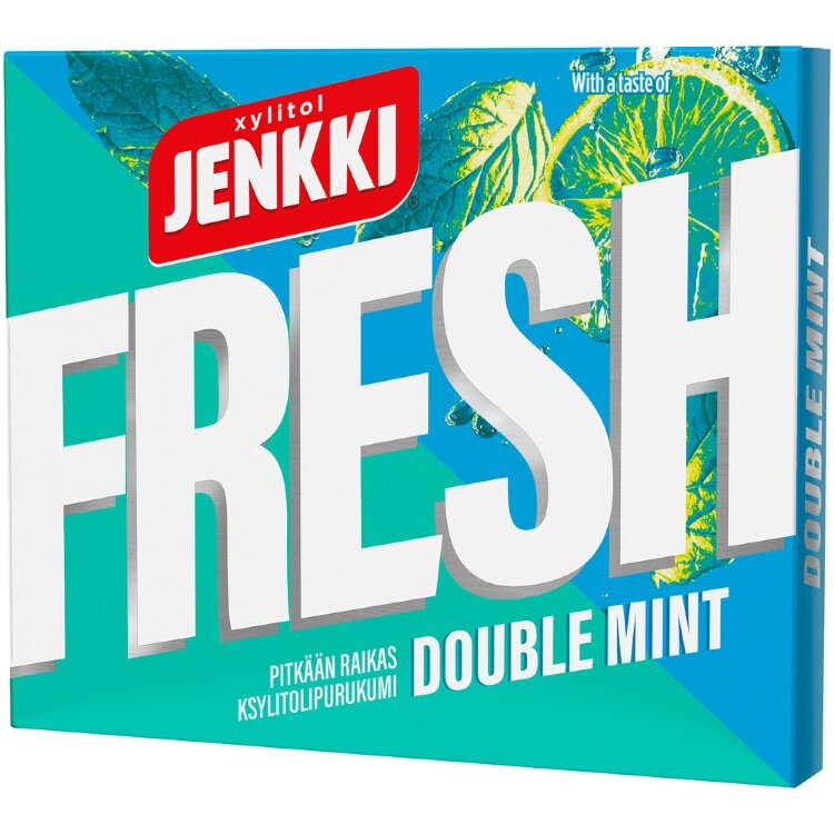 Jenkki Fresh Double Mint Xylitol Chewing Gum 32g
