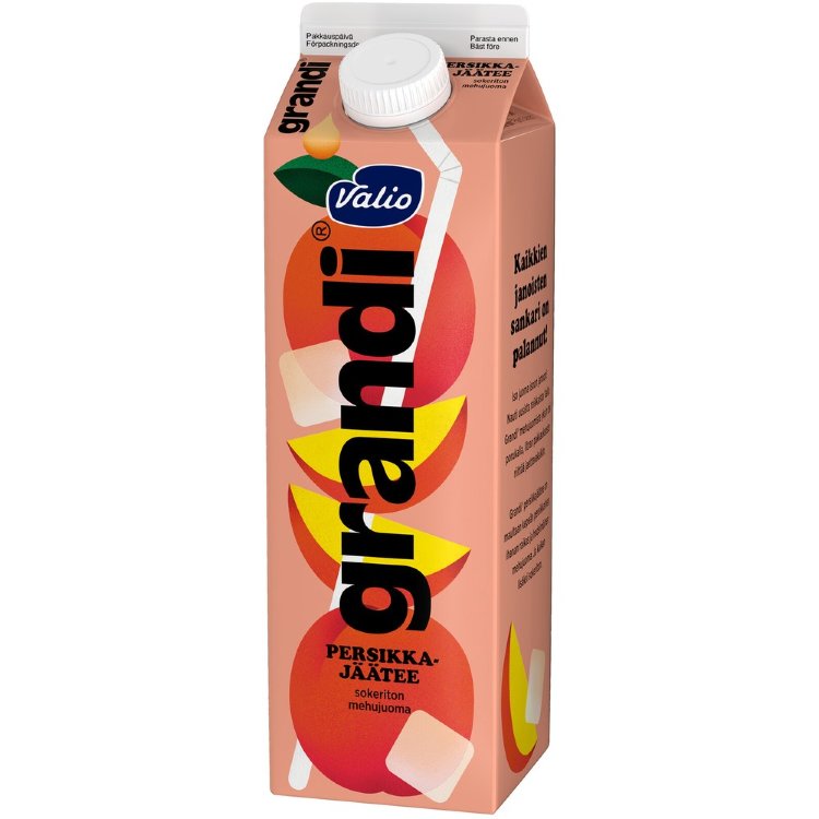 Valio Grandi® Peach Iced Tea 1 L Juice Drink Sugar-Free