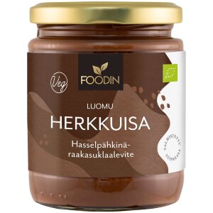 Foodin Delicious Hazelnut Raw Chocolate Spread, Organic 250g