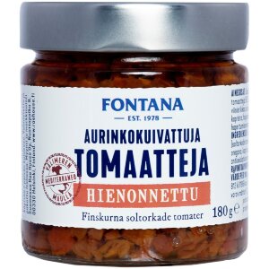 Fontana Sun-Dried Tomato 180g Chopped