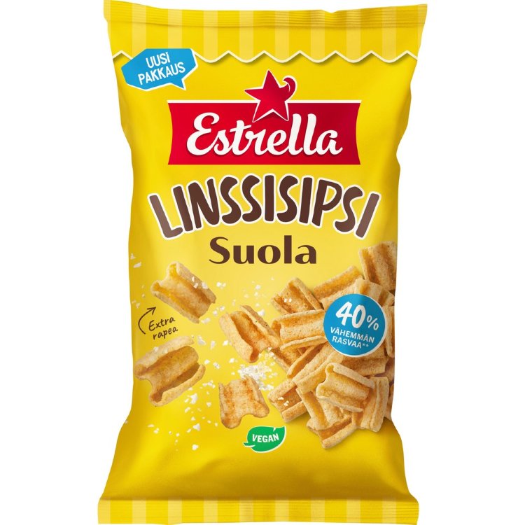 Estrella Lentil Chips Salt 110g