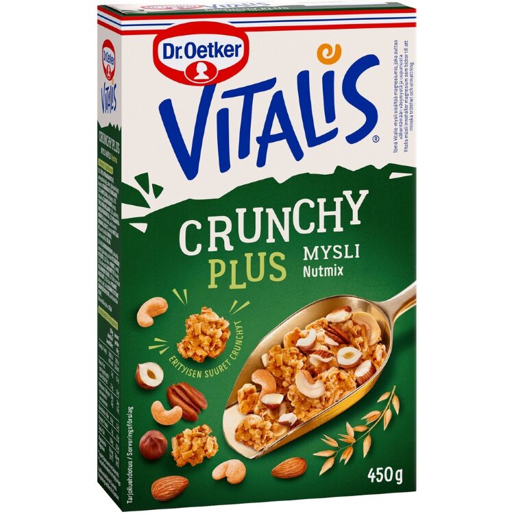 Dr. Oetker Vitalis Crunchy Plus Nutmix Muesli 450 g