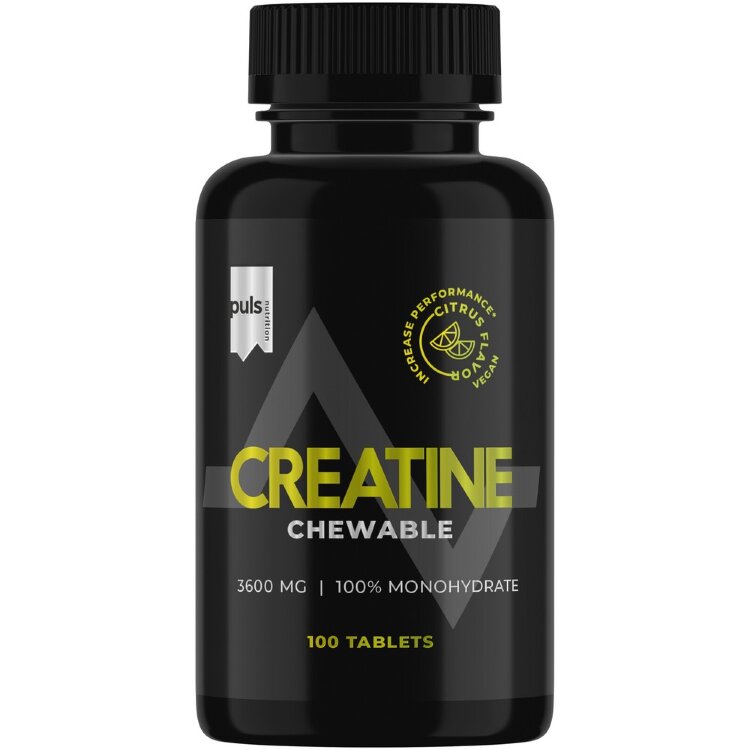 PULS Creatine Chewable Citrus 100 Tablets