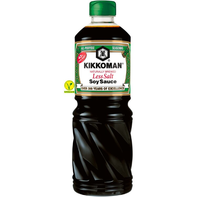 Kikkoman 975ml Less Salt Soy Sauce