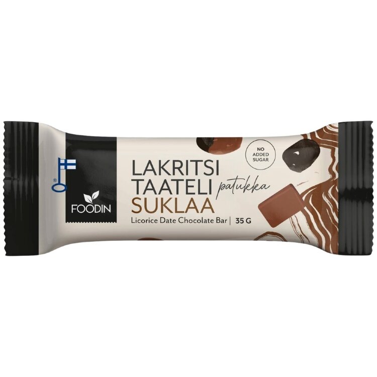 Foodin Licorice Date Bar Chocolate 35g