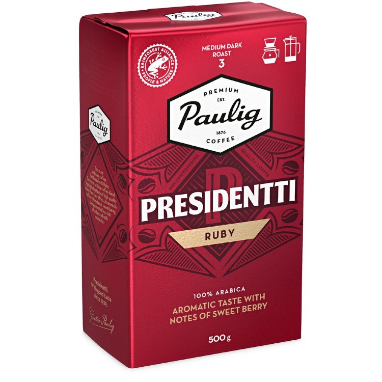 Paulig Presidentti Ruby Coffee Filter Grind 500g