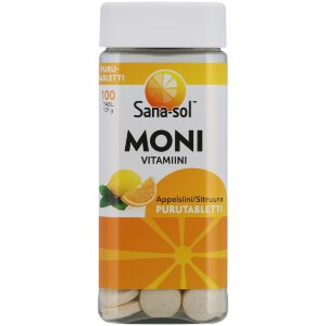 Sana-sol Multivitamin-Mineral Orange/Lemon Chewable Tablet Dietary Supplement 100tabl/107g