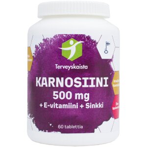 Health Line Carnosine + Vitamin E + Zinc 60 tabs.