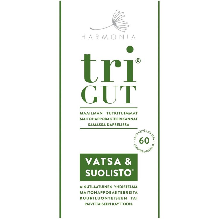 Harmonia triGUT Lactic Acid Bacteria Preparation 60 Capsules.