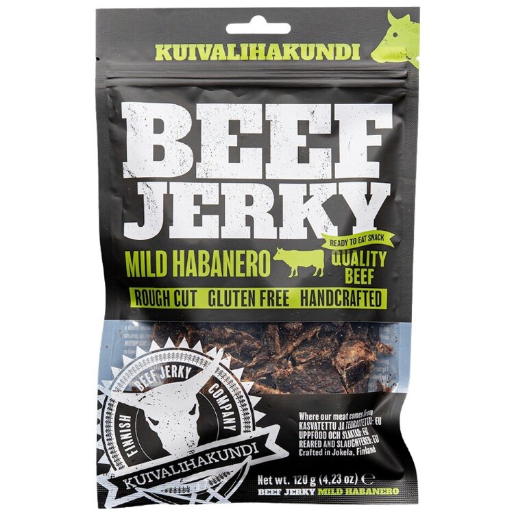 Kuivalihakundi Beef Jerky Mild Habanero 120g