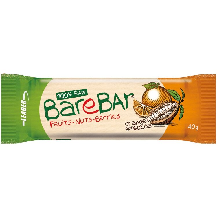 Leader BareBar Date Bar Orange-Raw Cocoa 40g