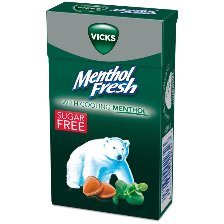 Vicks Menthol Fresh Sugar-Free Throat Lozenge 40g