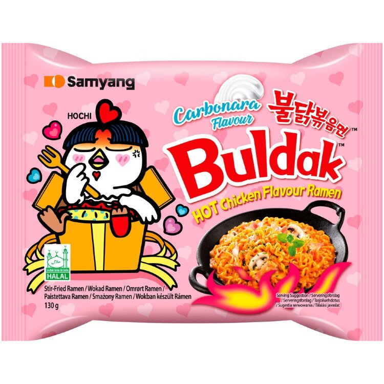 Samyang Buldak Ramen Hot Chicken Carbonara Noodle 130g
