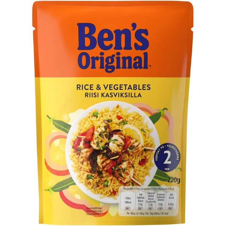 Ben's Original Ready Rice with Vegetables 220g