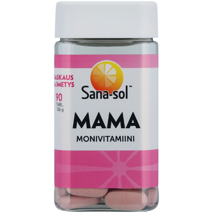 Sana-sol Mama Multivitamin-Mineral Tablet Dietary Supplement for Pregnant and Breastfeeding Women 90tabs / 126g
