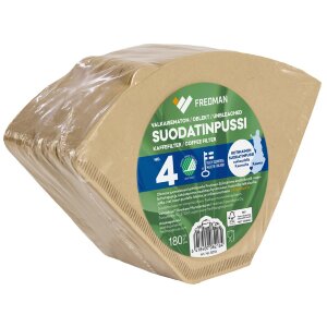 Fredman Filter Bag No 4 Unbleached 180pcs