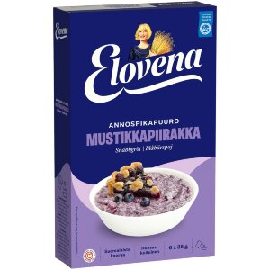 Elovena 210g Blueberry Pie Flavored Instant Porridge