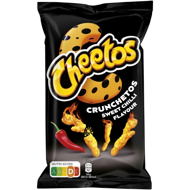 Cheetos Crunchetos Sweet Chili Corn Snacks 110g