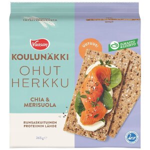 Vaasan Koulunäkki Thin Delight Chia & Sea Salt 265 g