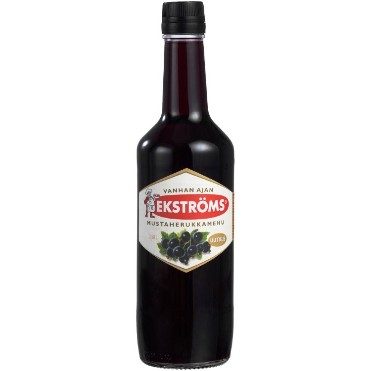 Ekströms Old-Fashioned Blackcurrant Juice Concentrate 0.58l