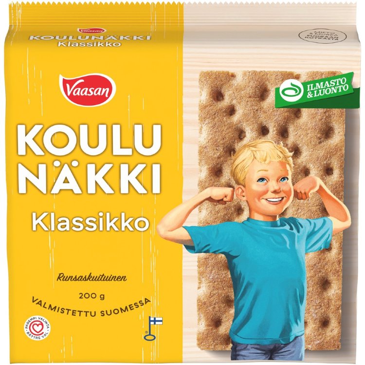 VAASAN KOULUNÄKKI Klassikko 200 g Wholegrain Rye Crispbread