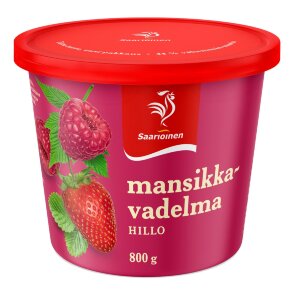 Saarioinen Strawberry-Raspberry Jam 800g