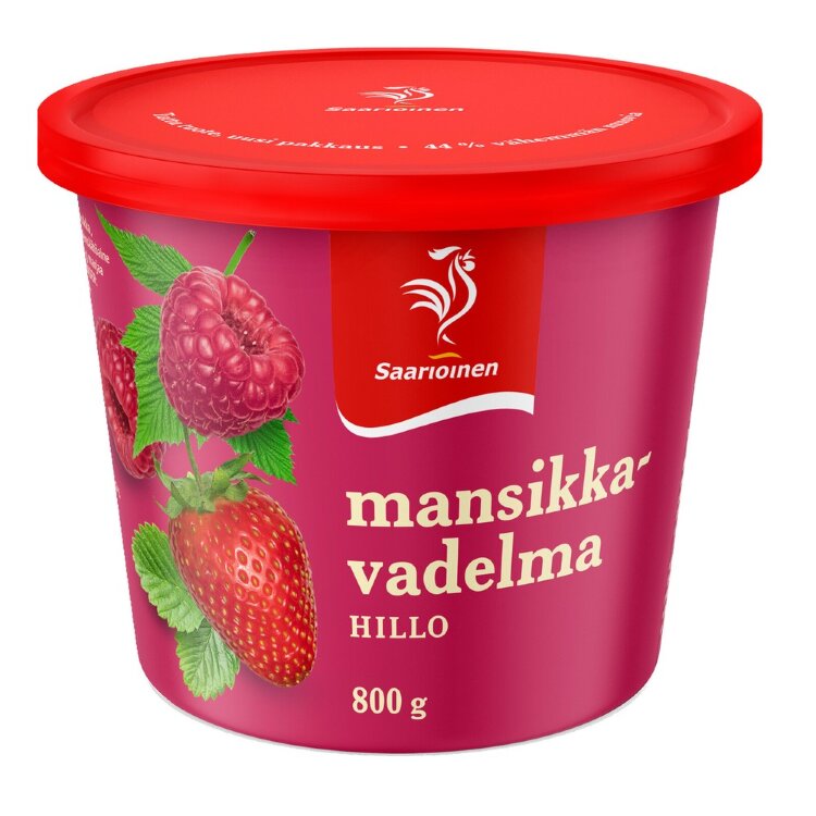 Saarioinen Strawberry-Raspberry Jam 800g