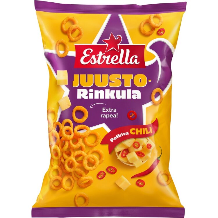 Estrella Cheese Ring Kicking Chili 200g