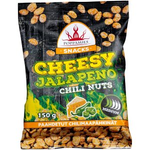 Poppamies Snacks Cheesy Jalapeno Chili Nuts Peanuts 150g
