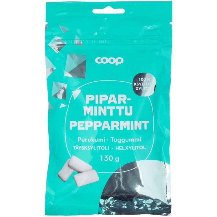 Coop Full Xylitol Chewing Gum Peppermint 130 g