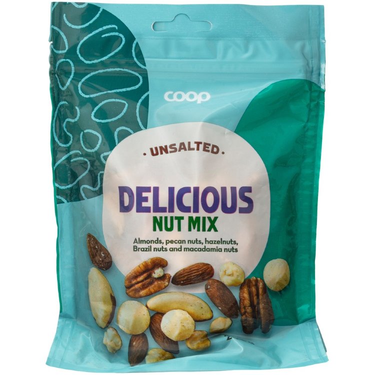 Coop Delicious Nut Mix Unsalted 200g