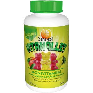 Sana-sol Vitanallet Multivitamin Apple & Pear 120pcs/240g
