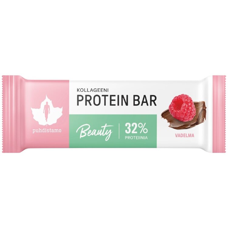 Puhdistamo Collagen Beauty Protein Bar Raspberry 30 g