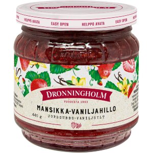 Dronningholm Strawberry Vanilla Jam 440g