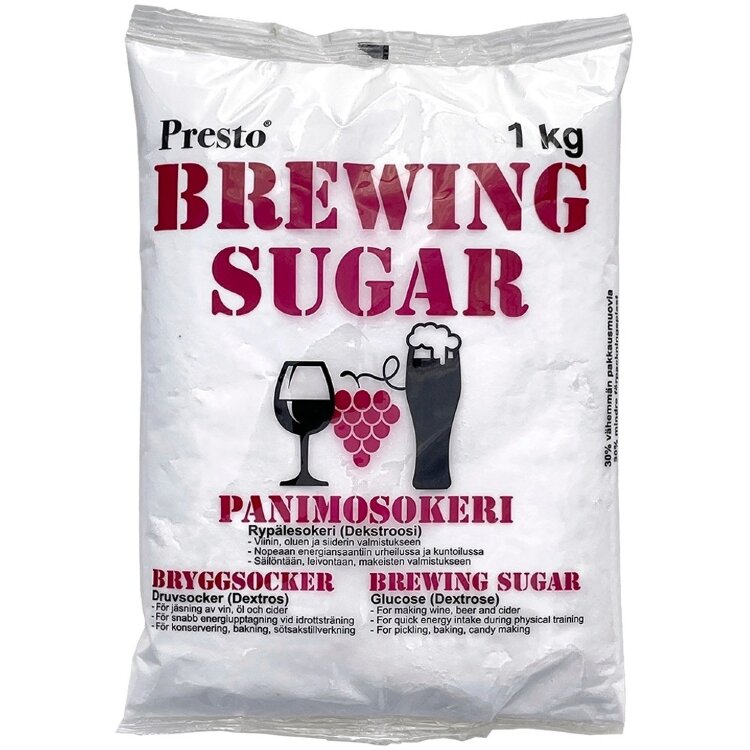 Melkko PRESTO Brewery Sugar 1 kg for Wine and Beer Production