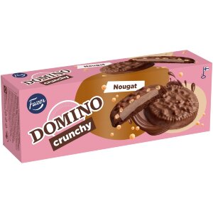 Fazer Domino Crunchy Nougat Treat Biscuit 150g