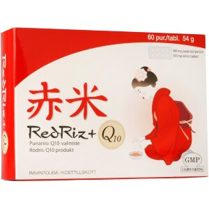 RedRiz+Q10 Red Rice-Q10 Preparation Dietary Supplement 60 Tablets