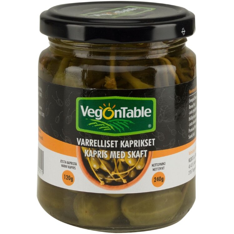Vegontable Caperberries in 250ml Jar