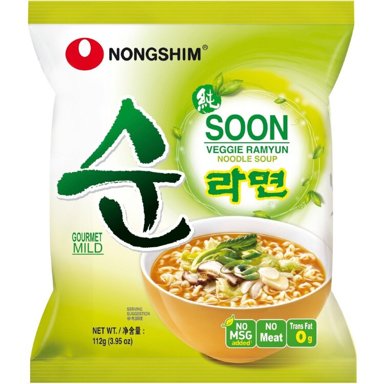 Nongshim noodles Soon veggie ramyun 112g