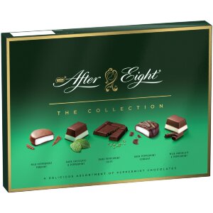 After Eight 199g Dark And Milk Chocolate With Mint Filling Chocolate Box