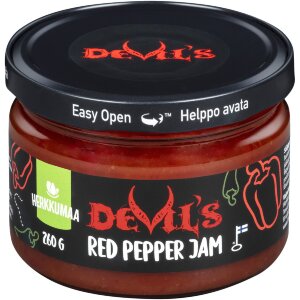 Herkkumaa Devil´s Red Pepper Jam 260g