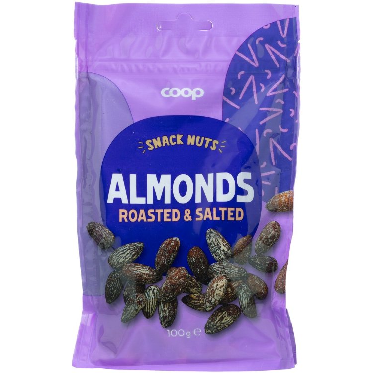 Coop Roasted And Salted Almonds 100 g